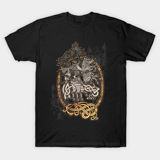 Odin the Wanderer T-Shirt by celtichammerclub